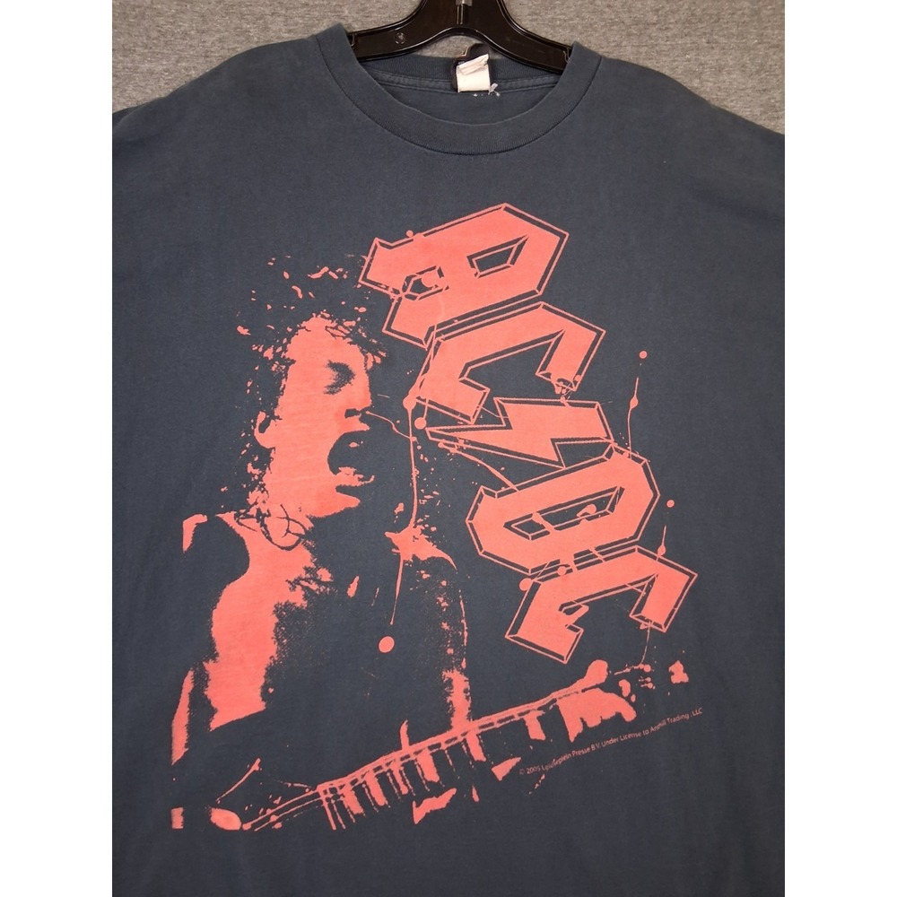ACDC Adult Shirt 2XL Black 05 Leidseplein‎ Graphic Tee Rockware Classic Rock